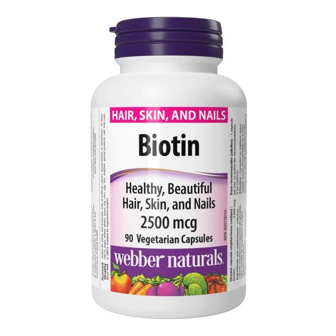 WEBBER NATURALS BIOTIN 2500MCG 90S(P1)