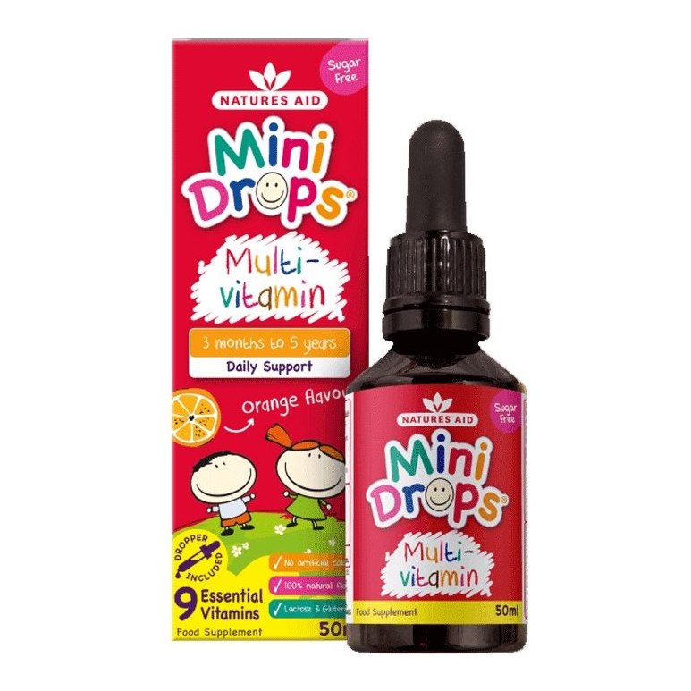 NATURES AID MINI DROPS MULTIVITAMIN 50ML