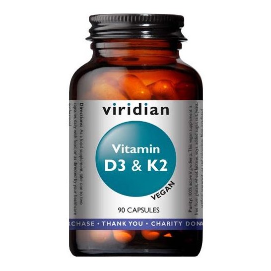VIRIDIAN VITAMIN D3+K2 90S