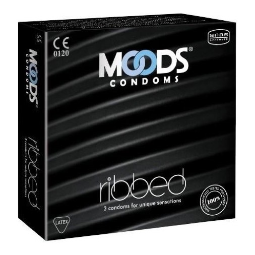 MOODS CONDOMS RIBBED P1