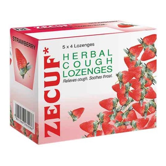 ZECUF STRAWBERRY LOZENGES 20'S