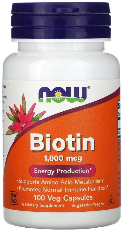 NOW BIOTIN 1000MCG 100's