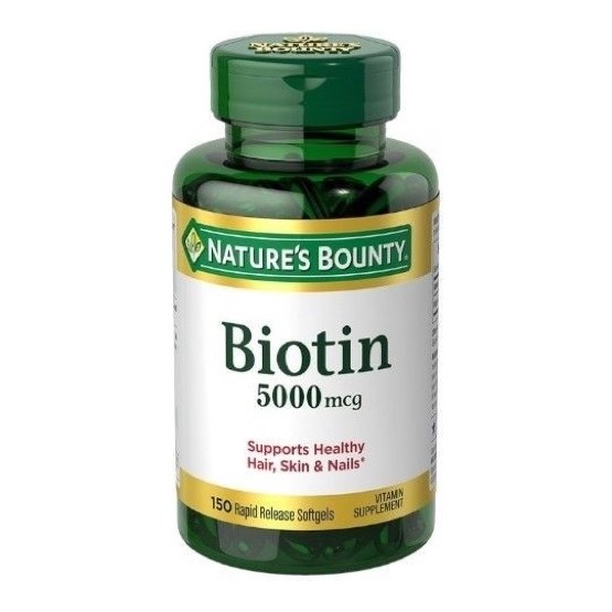 NATURES BOUNTY BIOTIN 5000MCG 150S