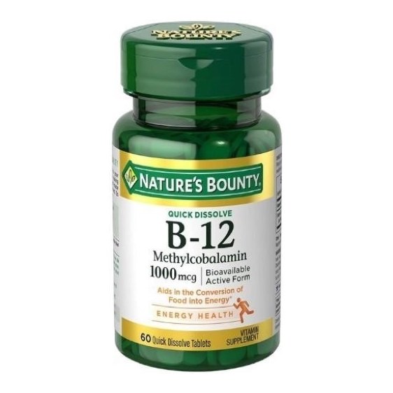 NATURES BOUNTY B 12 1000MCG 60S