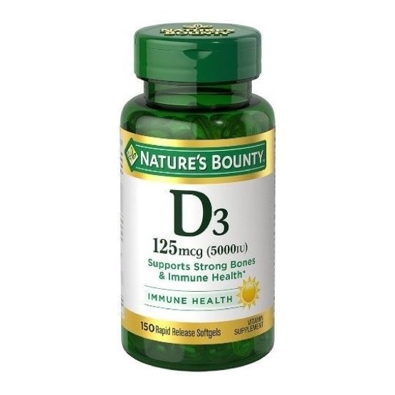 NATURES BOUNTY D3 125MCG 150S