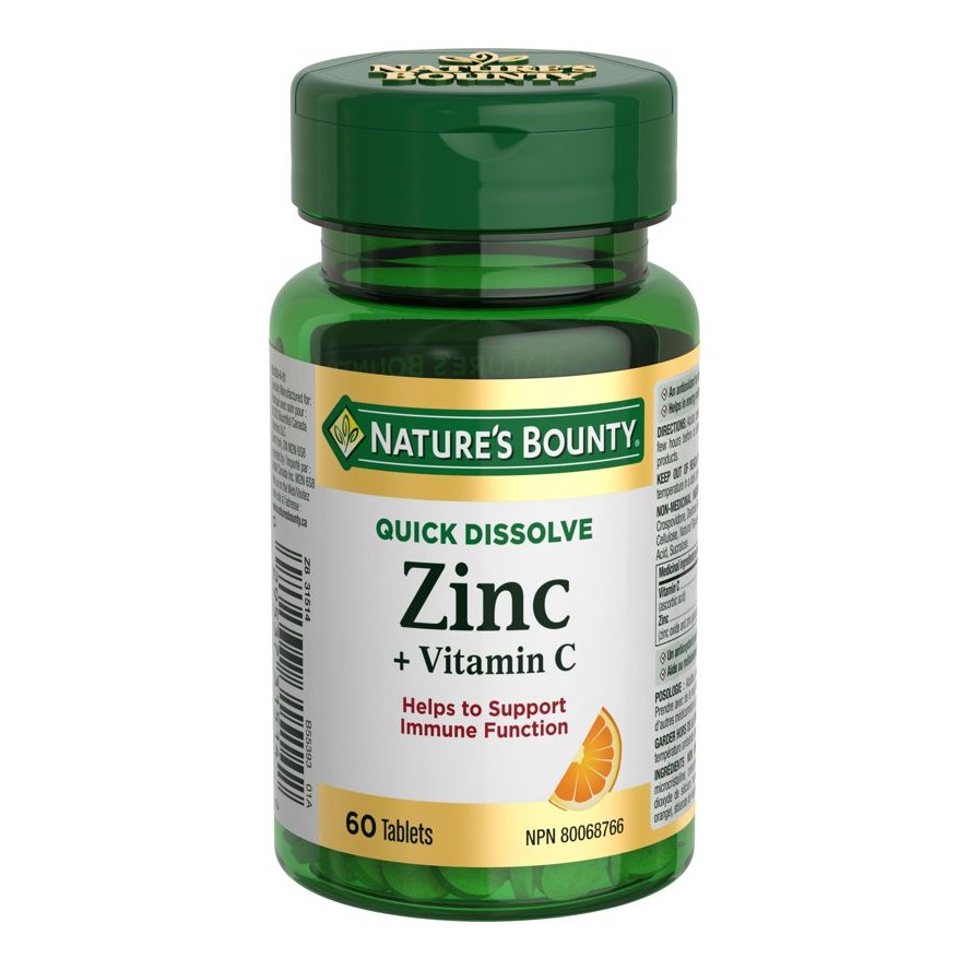 NATURES BOUNTY VITAMIN C&ZINC 60S