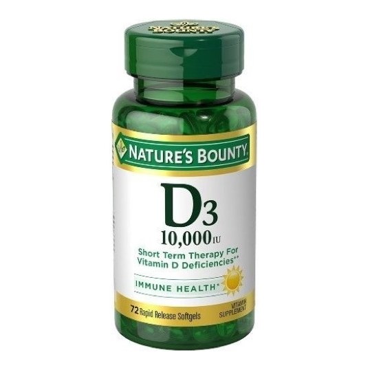 NATURES BOUNTY D3 250MCG 72S