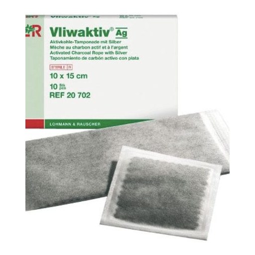 VLIWAKTIV AG(CHARCOAL DRESSING)STERILE 10*10CM 10'S