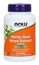 NOW HORNY GOAT WEED EXTRACT 750MG 90