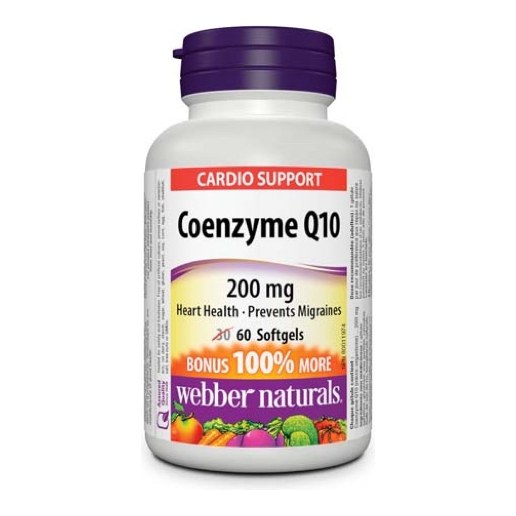 WEBBER NATURALS COENZYME Q10 200MG 60S(P1)
