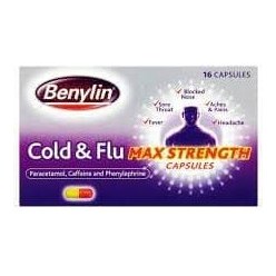 BENYLIN COLD AND FLU MAX STRENGTH 16S
