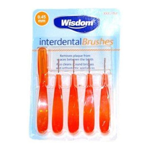 WISDOM INTERDENTAL BRUSHES 0.45MM 5S (P1)
