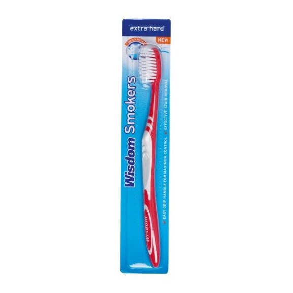 WISDOM SMOKERS TOOTHBRUSH EXTRA HARD