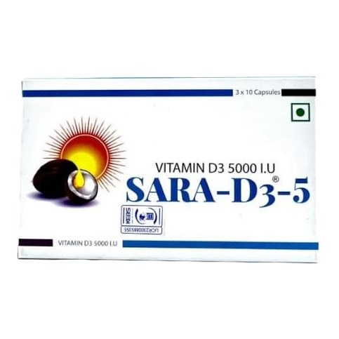 SARA D3-5000IU CAPS 30S