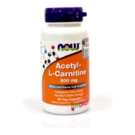 NOW ACETYL- L-CARNITINE 500MG 50'S