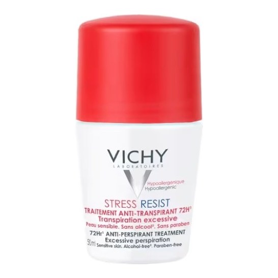 VICHY STRESS RESIST DEO ROLL ON 50ML RED