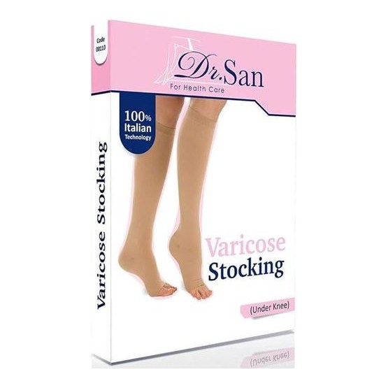 COMPRESSION STOCKING(XL)KNEE HIGH OPEN TOE