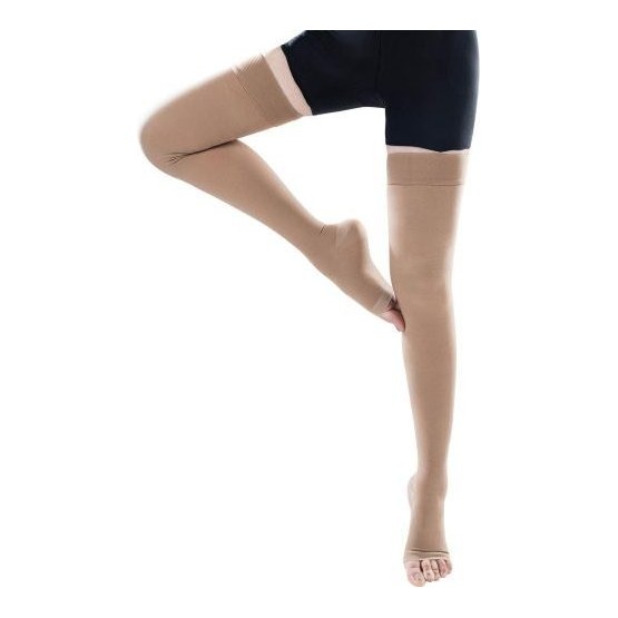 COMPRESSION STOCKING(XL)THIGH HIGH OPEN TOE