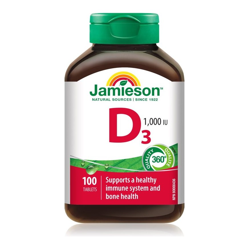 JAMIESON VITAMIN D3 1000 IU 100'S (P1)