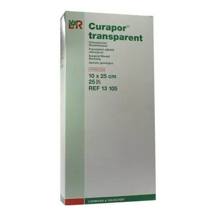CURAPOR TRANPARENT 10*25CM 25S