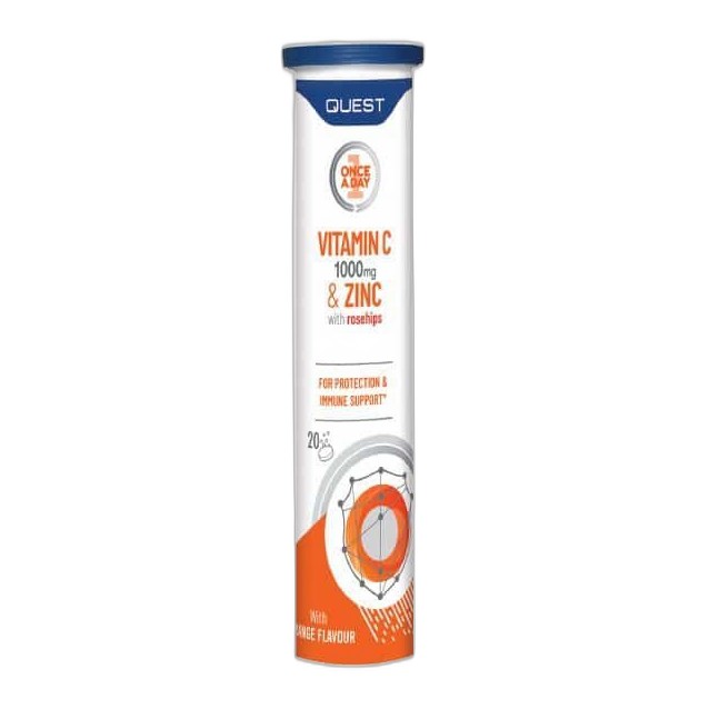 QUEST OAD EFFERVESCENT VIT.C&ZINC 1000MG 20S(P1)