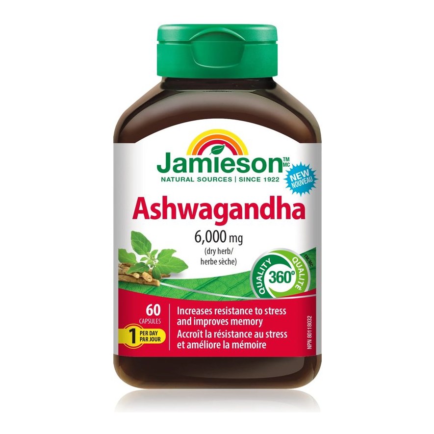 JAMIESON ASHWAGANDHA CAPS 60S (P1)