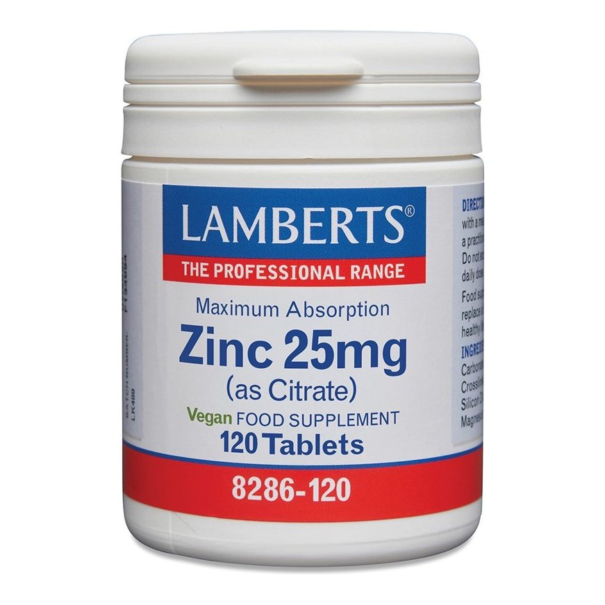LAMBERTS ZINC CITRATE 25MG 120S (P1)