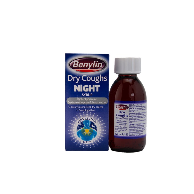BENYLIN DRY COUGH NIGHT SYP 150ML